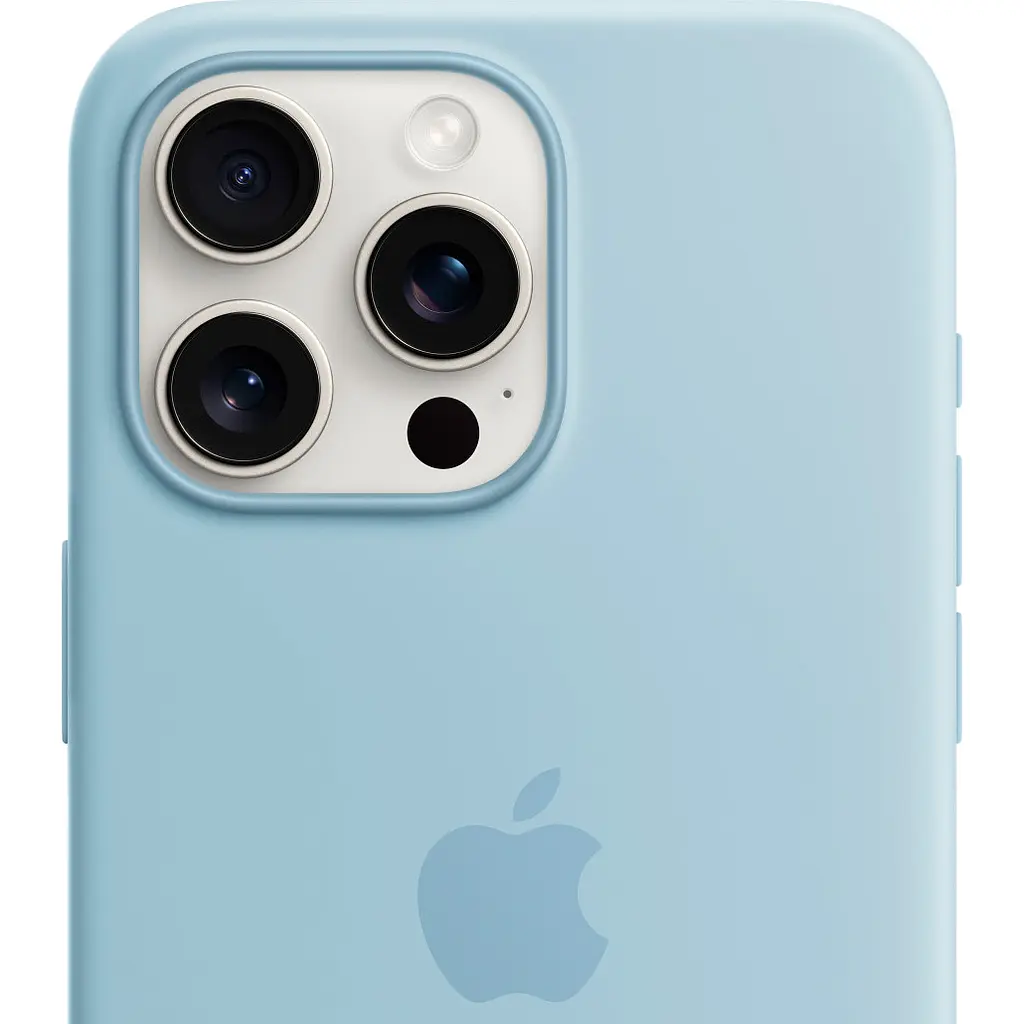 Чохол Silicone Case with MagSafe для Apple iPhone 15 Pro Max Light Blue AAA [105768] - фото 4