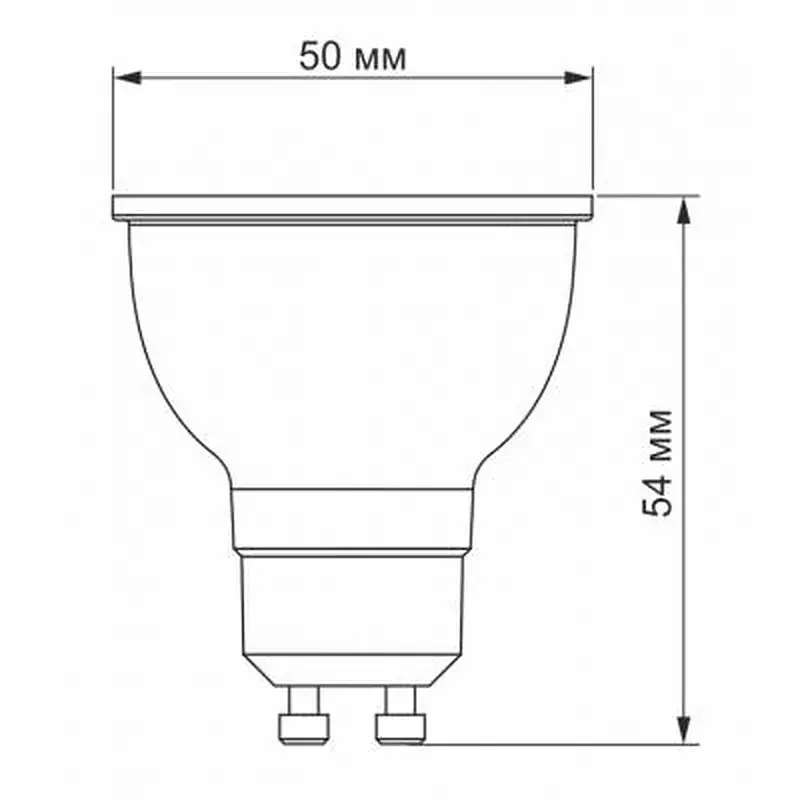 Лампочка Videx MR16e 6W GU10 3000K 220V (VL-MR16e-06103) - фото 3