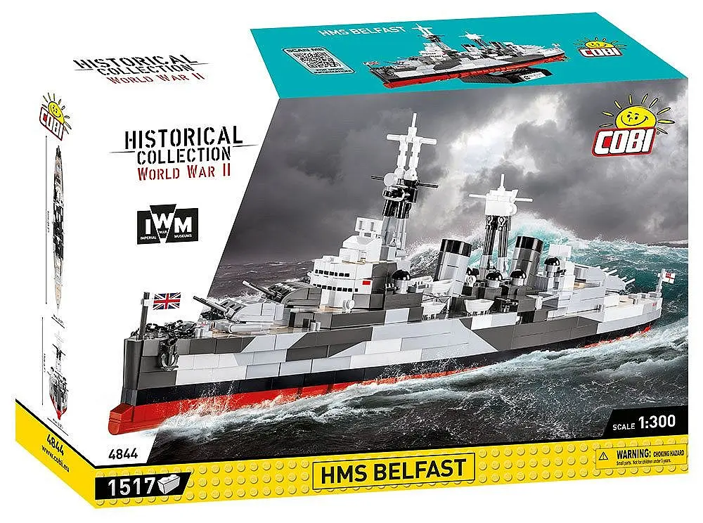 Конструктор COBI корабель 1:300 HMS BELFAST 4844 - фото 5