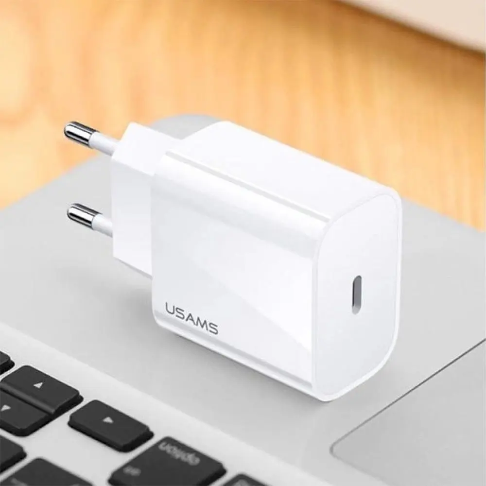 Сетевое зарядное устройство Usams T34 US-CC118 20W White (CC118TC01) [160713] - фото 4