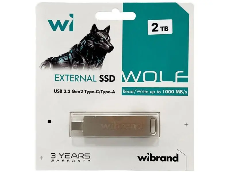 SSD-накопичувач Wibrand Wolf 2 TB Silver (WIEXSSD/WO2TB) - фото 5
