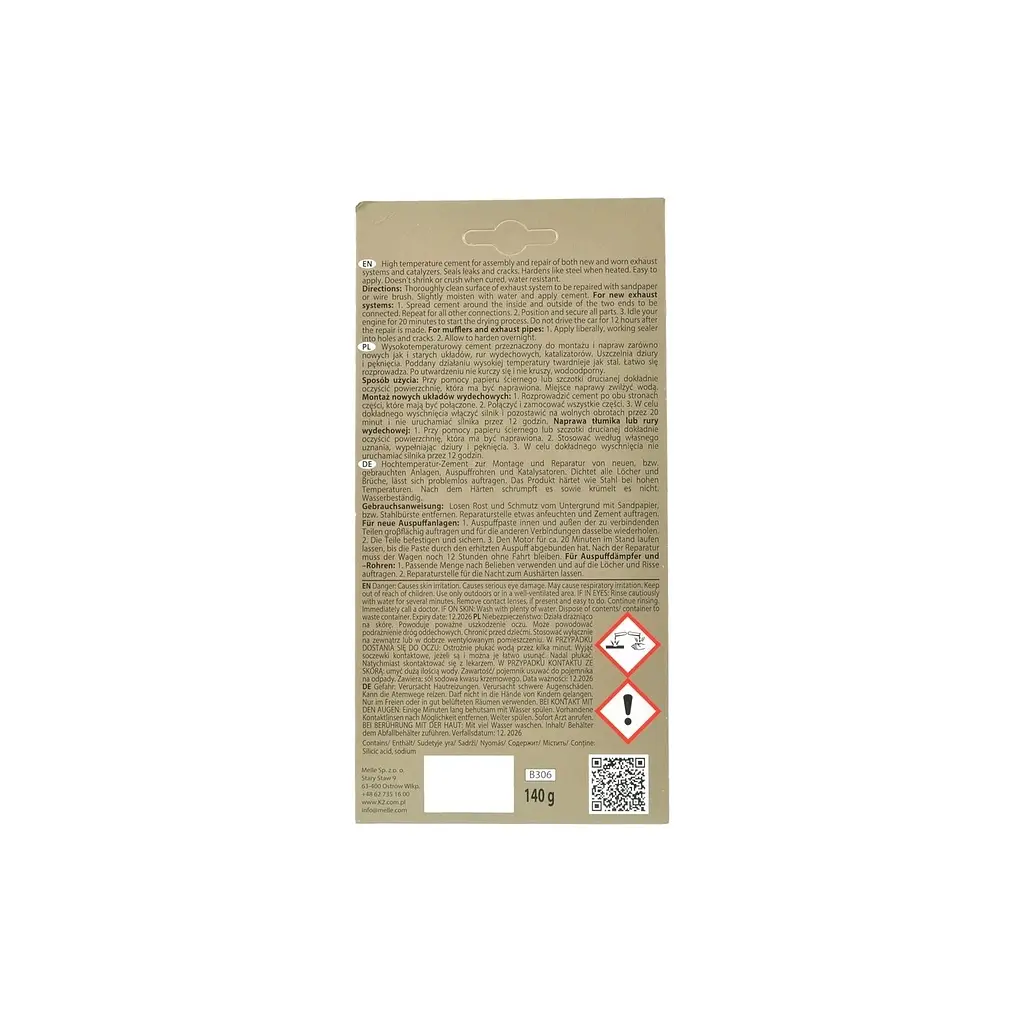 Герметик автомобільний K2 Bond Mefix 140 г (B306) - фото 2