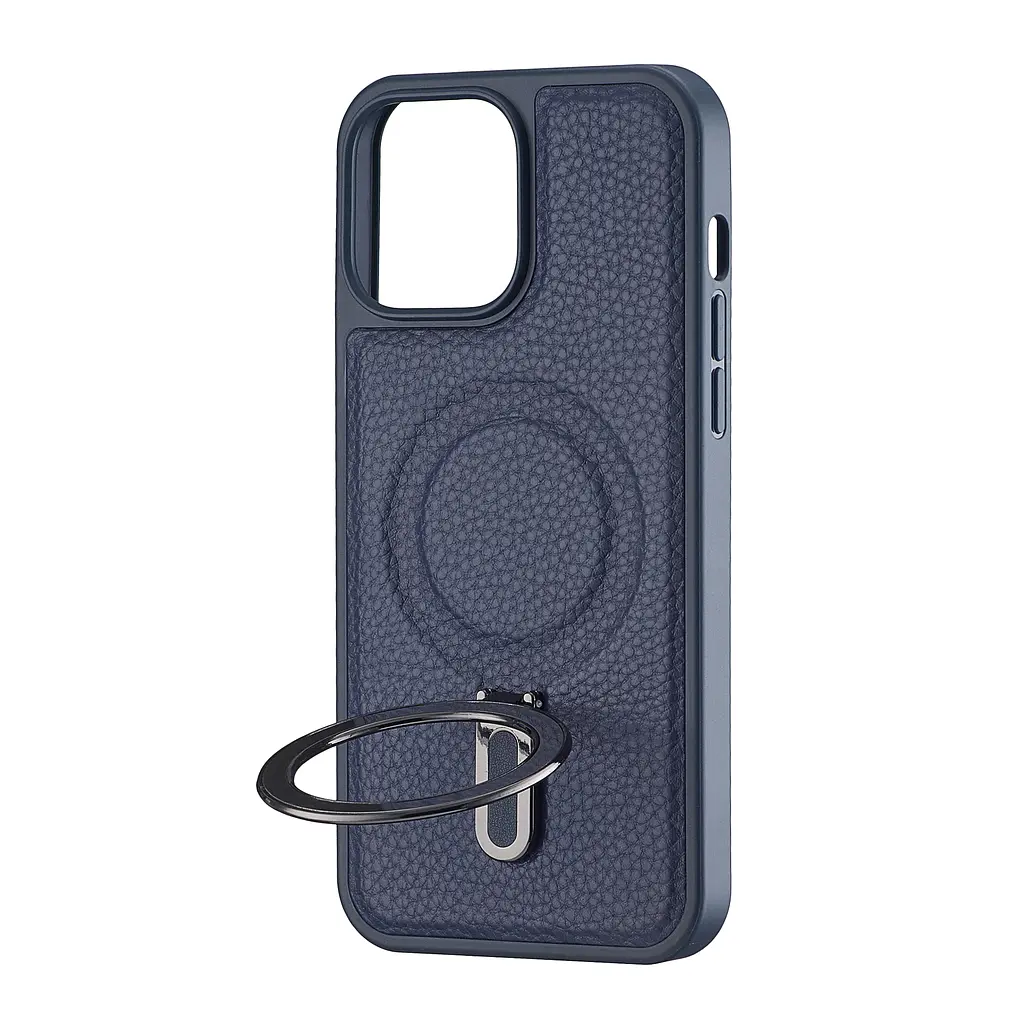 Чохол Jinduka Leather Ringo iPhone 13 Pro Max Blue - фото 4