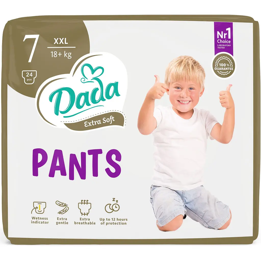Трусики-підгузки Dada Extra Soft 7 XXL (18+ кг) 24 шт.