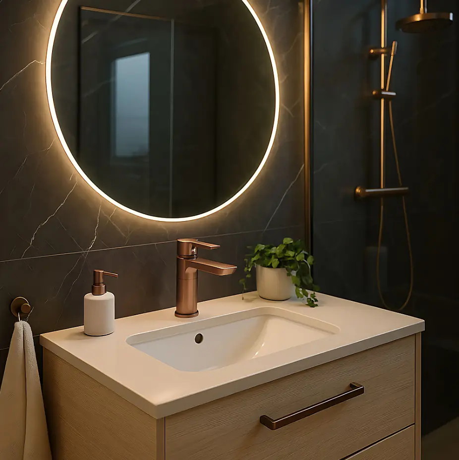 Змішувач для умивальника Rea Argus низький brushed copper REA-B3005 - фото 3