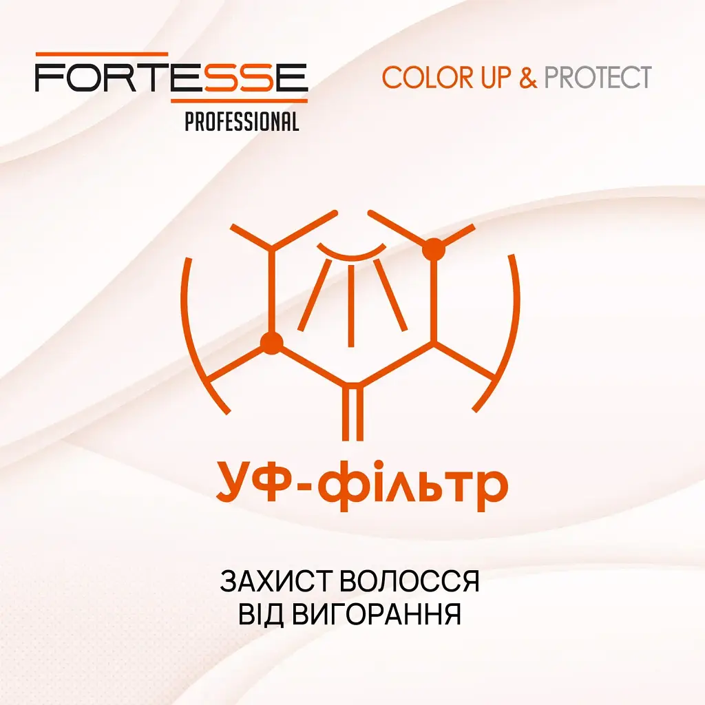 Шампунь Fortesse Professional Color Up & Protect Стійкість кольору для фарбованого волосся з дозатором1 л - фото 4
