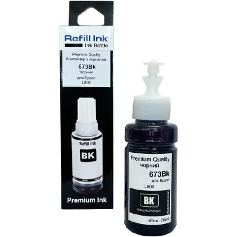 Чорнило Premium Quality Epson 673 70мл Black (70264895)