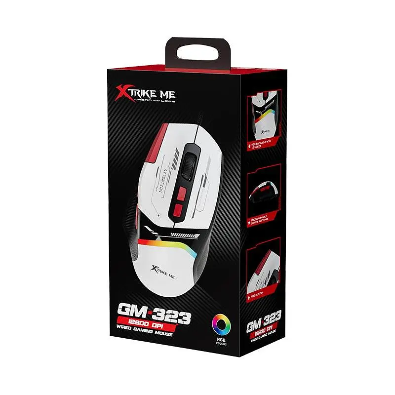 Миша XTRIKE ME Programmable wired mouse GM-323 |1200-12800 dpi, RGB| - фото 2