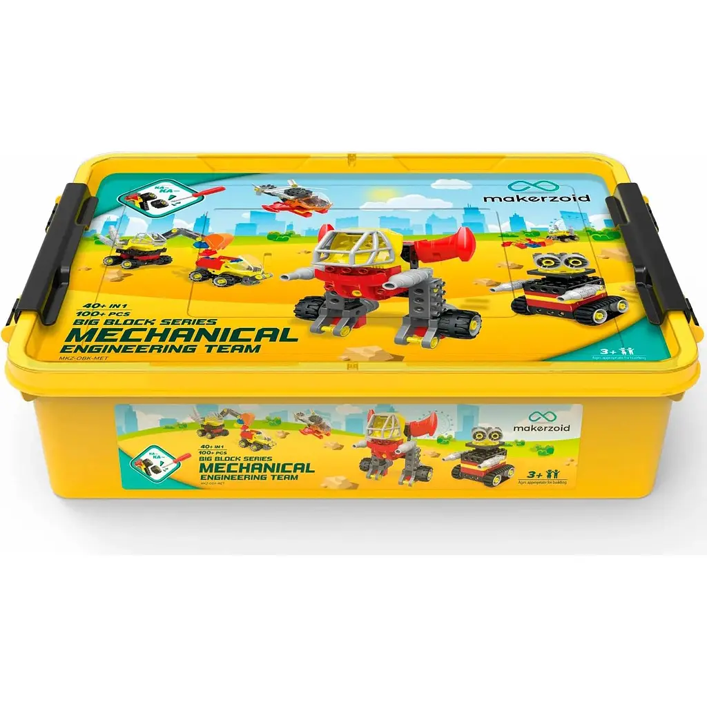 Конструктор Makerzoid Big Building Blocks-Mechanical Engineering Team (MKZ-OBK-MET) [86644] - фото 4