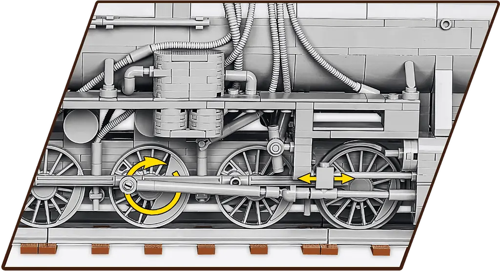 Конструктор Cobi Локомотив Kriegslokomotive Class 52 масштаб 1:35, 2476 деталей (COBI-6281) - фото 7