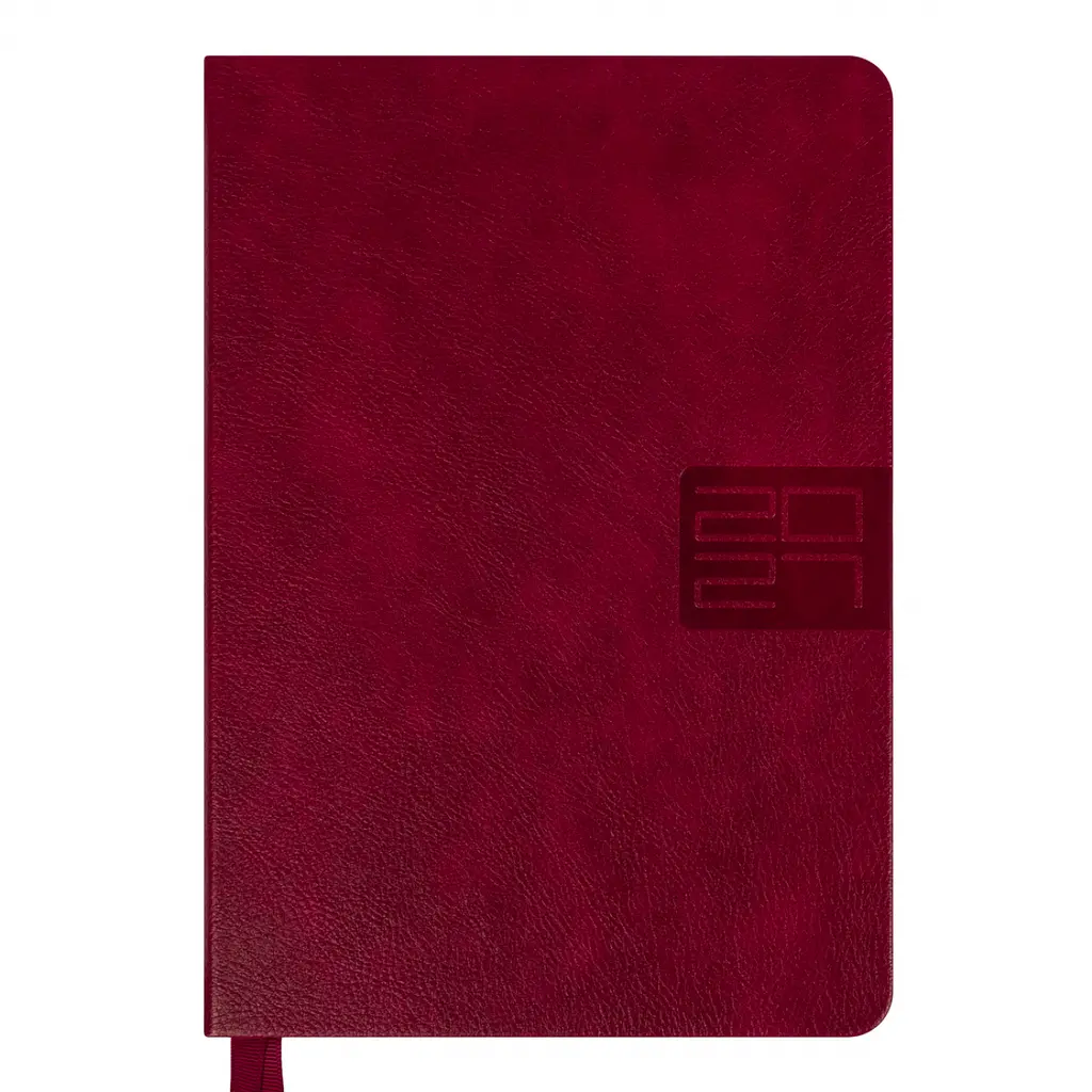 Щоденник діловий Leo Planner 2027 Persona А5 368 сторінок твердий бордовий (252748)