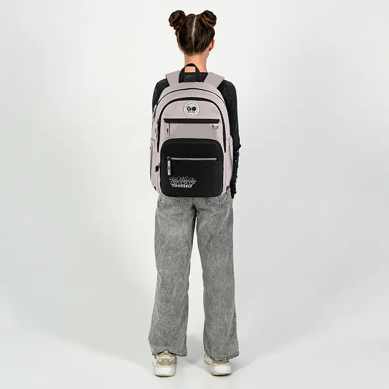 Рюкзак GoPack Teens 121L-1 Чорно-бежевий (GO26-121L-1) - фото 19
