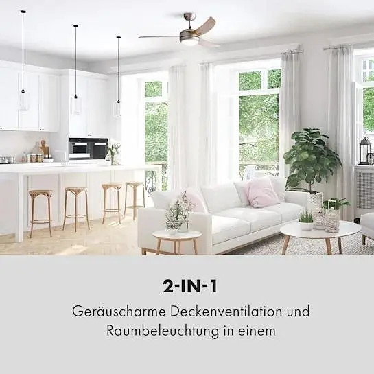 Потолочный вентилятор Klarstein El Paso 2-в-1 (10033493) - фото 3