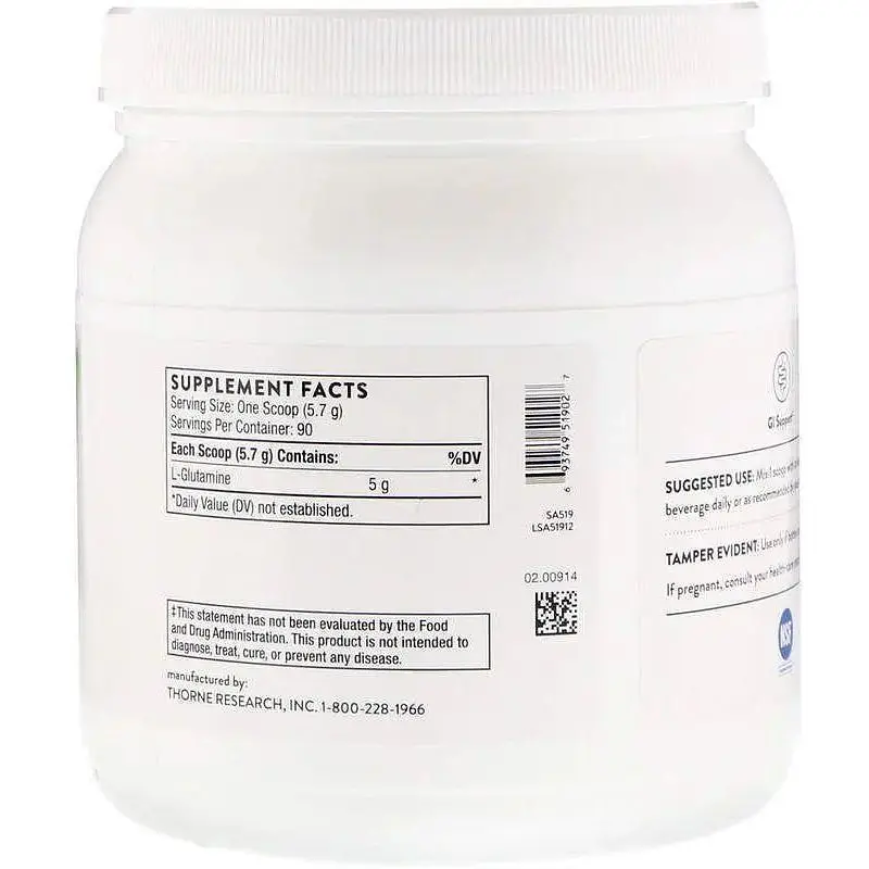L-глутамин Thorne Research L-Glutamine 513 г - фото 2