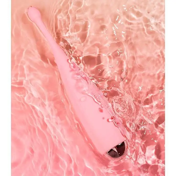 Вібратор кліторальний безшумний Satisfyer Twirling Joy силіконовий 9.5 см Рожевий - фото 3