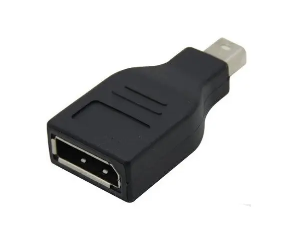 Перехідник mini DisplayPort M DisplayPort F, чорний