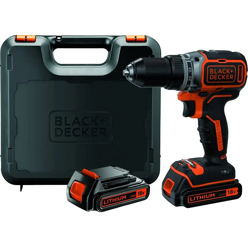 Акумуляторний дриль-шурупокрут Black+Decker з АКБ та ЗП BL186KB - фото 2