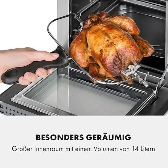 Аэрогриль-фритюрница Klarstein AeroVital Cube Chef 1700 Вт (10034217) - фото 4