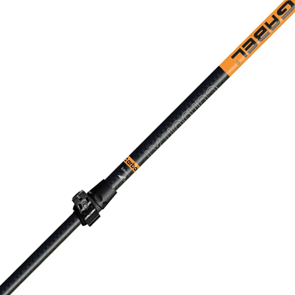 Палиці для скандинавської ходьби Gabel Carbon XT 3S-100 Чорний-Помаранчевий - фото 3