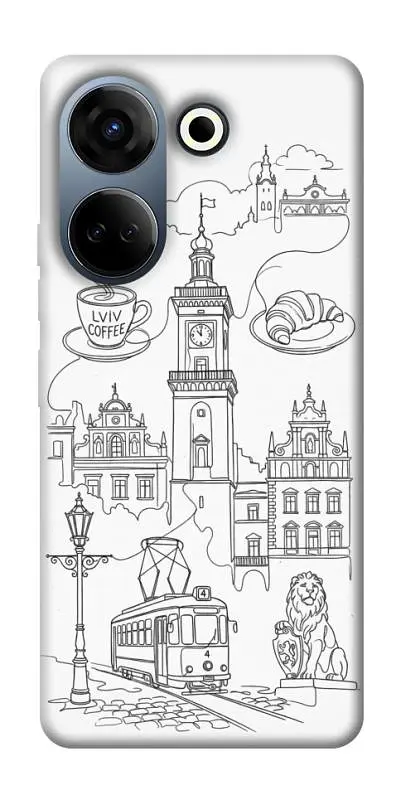 TPU чохол Demsky Lviv spirit для TECNO Camon 20 Pro (CK7n)