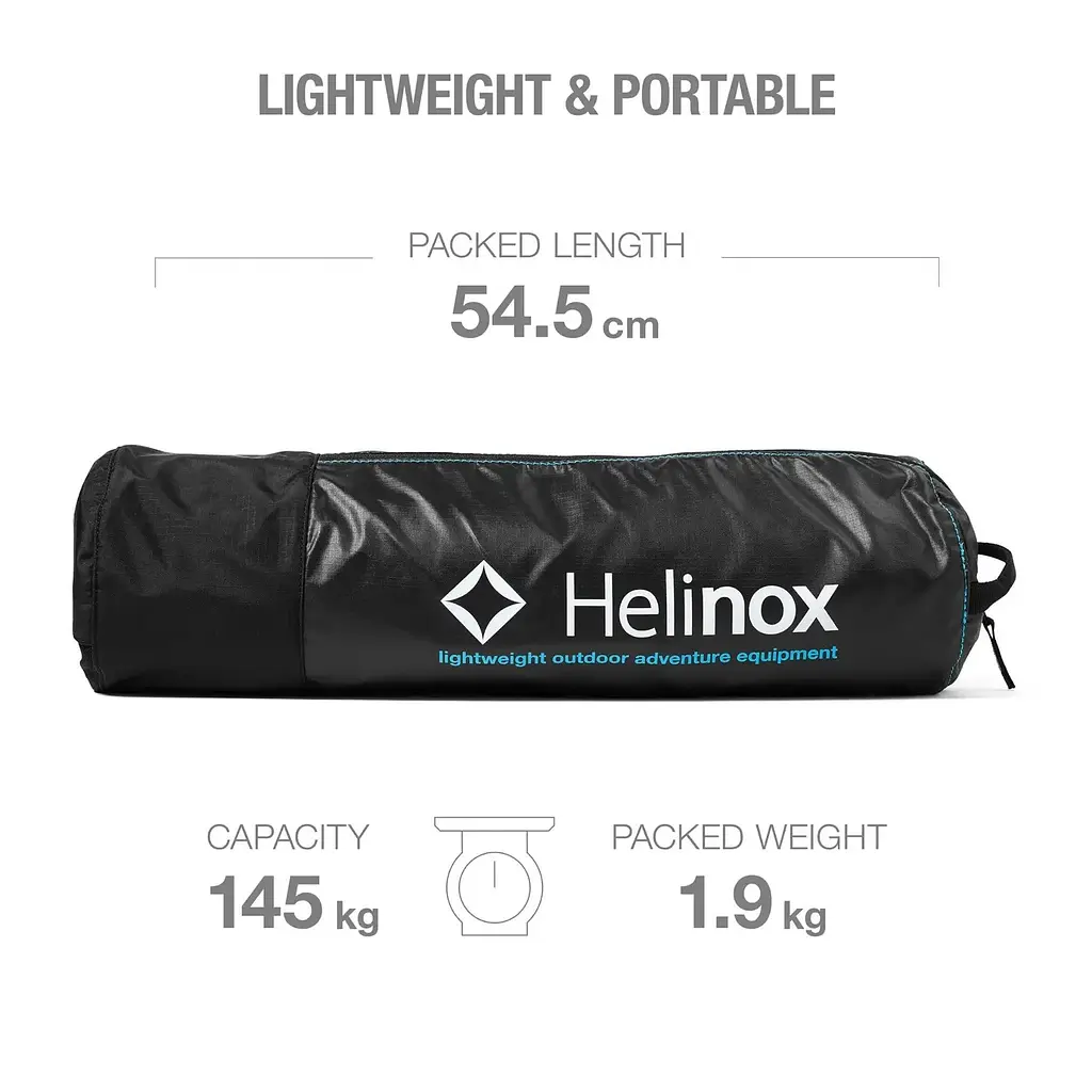 Стул Helinox Savanna Chair Black/Blue (1053-11141) - фото 3