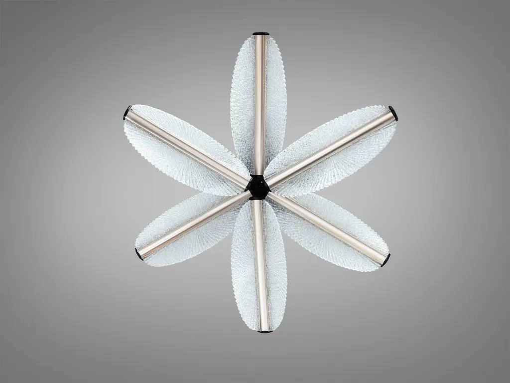 Елегантна стельова LED люстра Diasha 2407/6L CG хром 75W з пультом диммер 67 см 12–20 м2 - фото 3