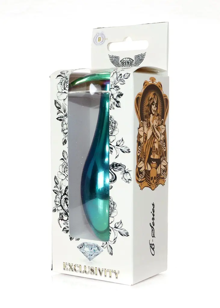 Анальная пробка Jewellery Multicolour Plug Clear L 10.5 см (мульти) - фото 9