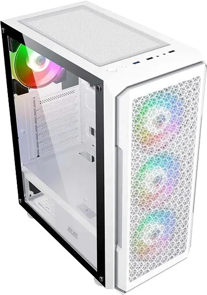 Корпус 2E Gaming Hexagon G338 White (2E-G338W) - фото 2