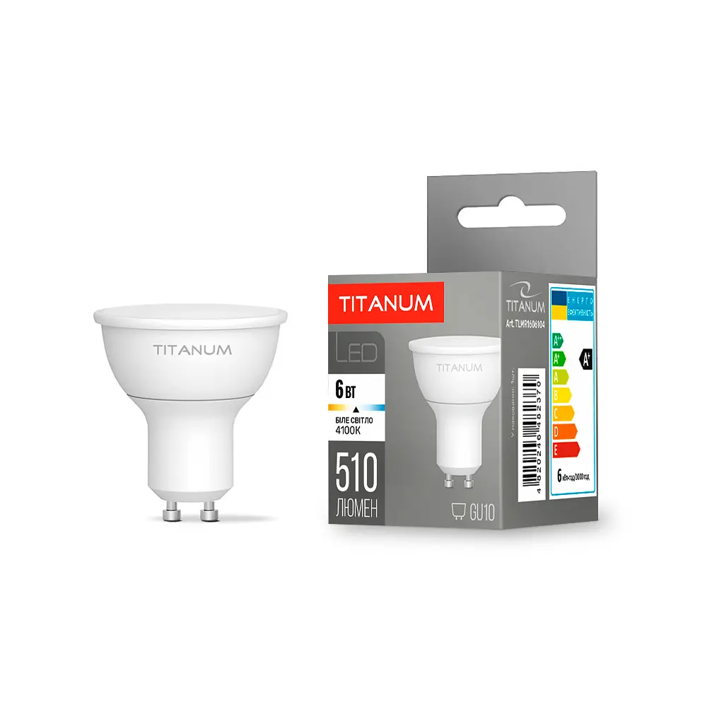 LED-лампа Titanum MR16 6W GU10 4100K (27006-000)