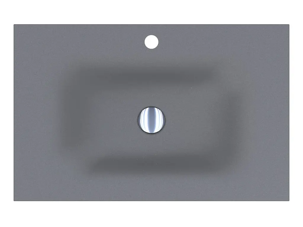 Умивальник Miraggio Jessel 700 mirastone gray 0001465, Сірий - фото 3