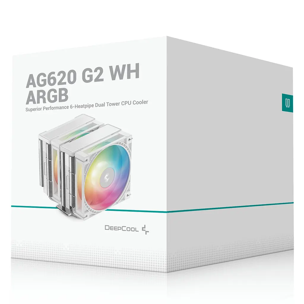Кулер процесорний Deepcool AG620 G2 WH ARGB (R-AG620-WHAMMG2-G) - фото 2