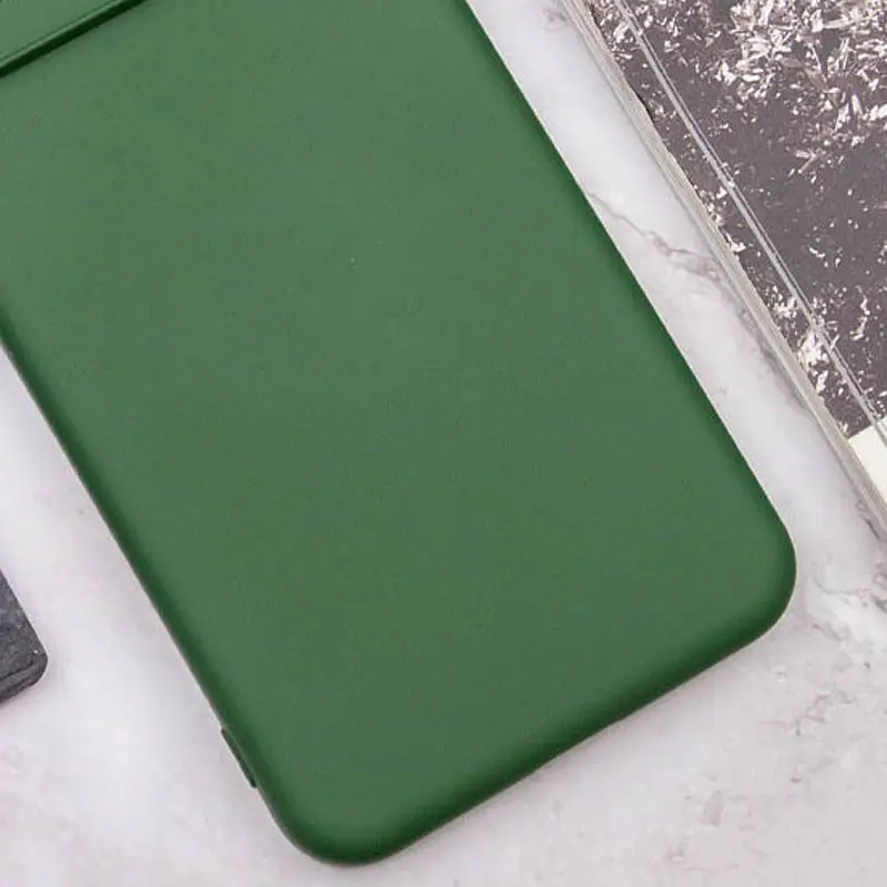 Чохол Silicone Cover Lakshmi Full Camera (A) для Oppo A38 / A18 Зелений / Dark green - фото 3
