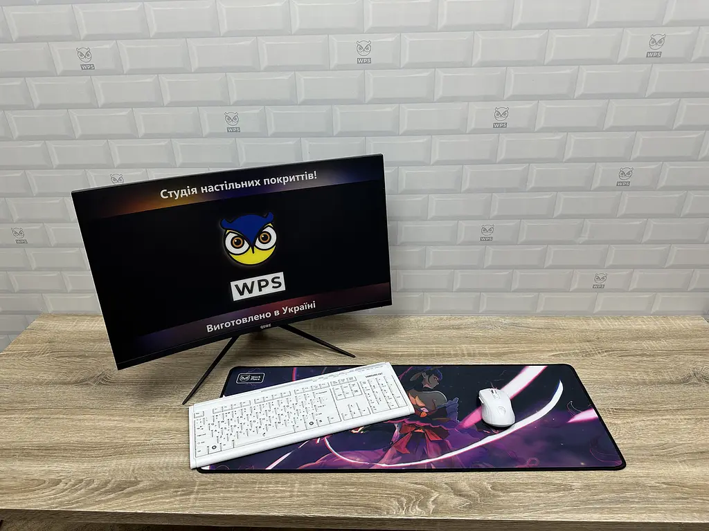 Великий килимок для мишки WorkPlaceShop Anime Genshin Impact Райден Сьогун 1000 x 400 мм - фото 3