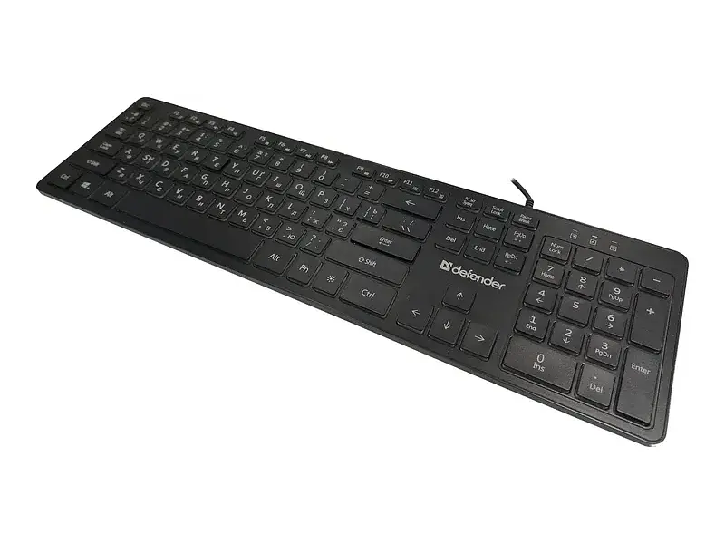 Клавіатура Defender Balance LQ UKR LED USB Black (450790) - фото 2