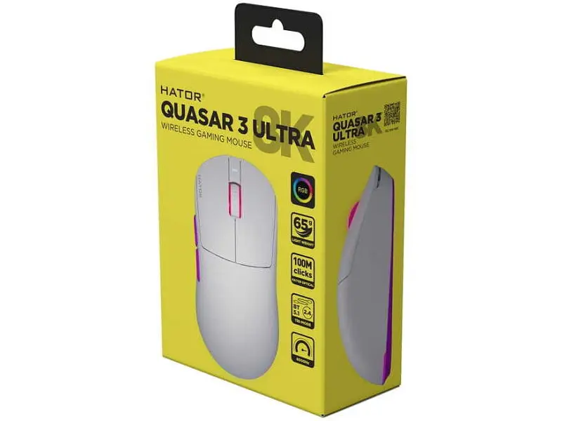 Миша Hator Quasar 3 Ultra 8K Wireless White (HTM771) - фото 8