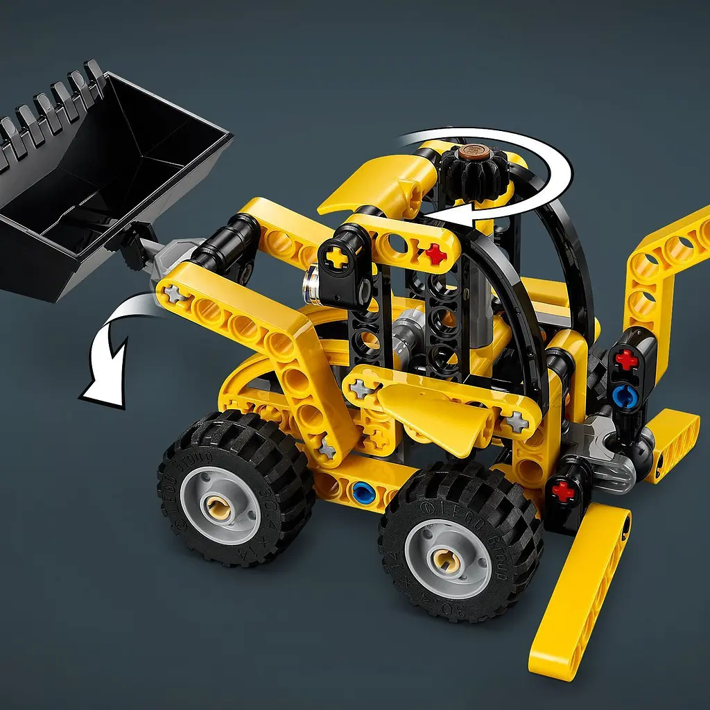 Конструктор LEGO Technic Екскаватор-навантажувач 104 деталі (42197) - фото 7