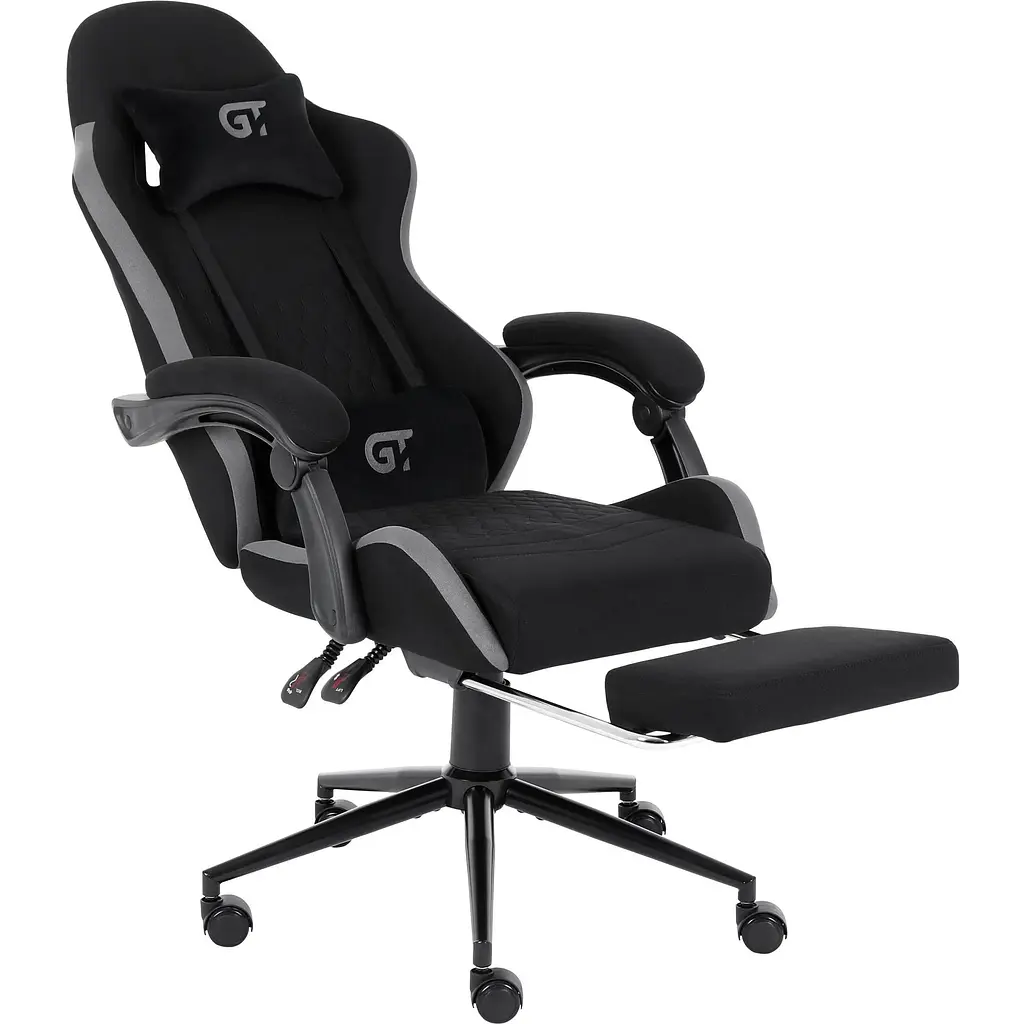 Геймерське крісло GT Racer X-2324 Fabric Black/Gray [121448] - фото 3