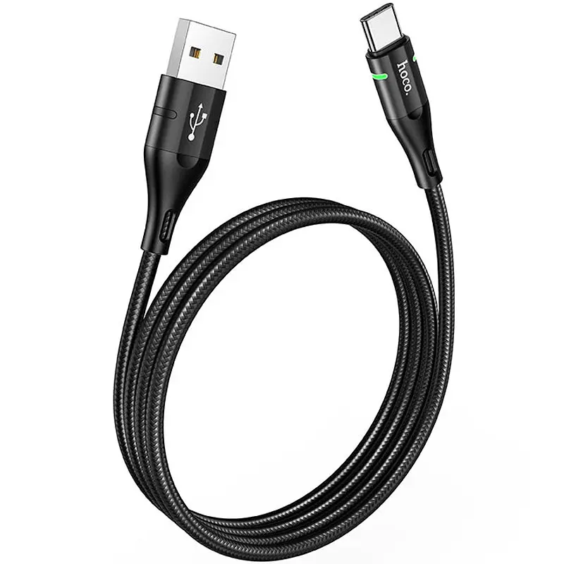USB Cable Hoco U93 Shadow Type-C Black 1.2m - фото 2