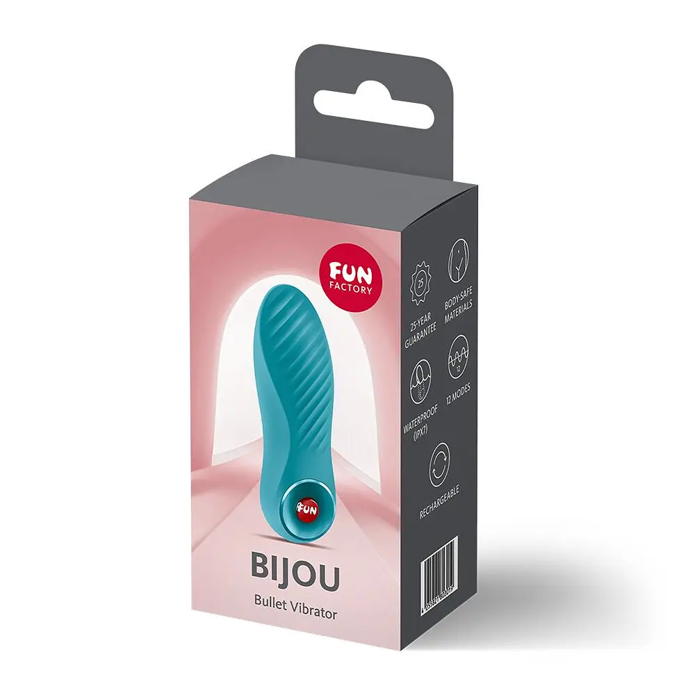 Віброкуля Fun Factory Bijou Aquamarine, 12 режимів, перезаряджувана - фото 8