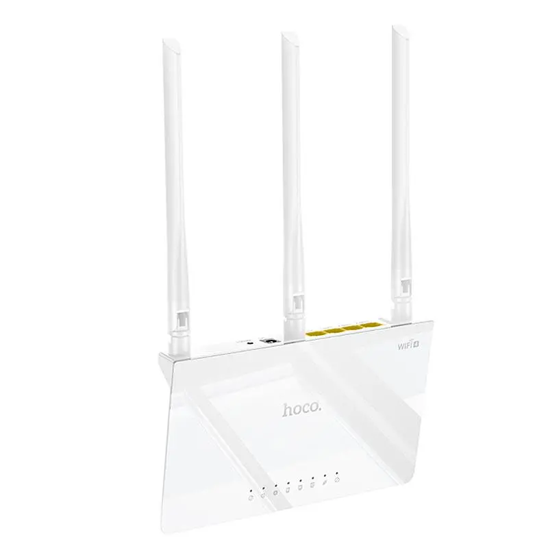 Маршрутизатор (роутер) Hoco HI30 WiFi4 100Mbs White - фото 3