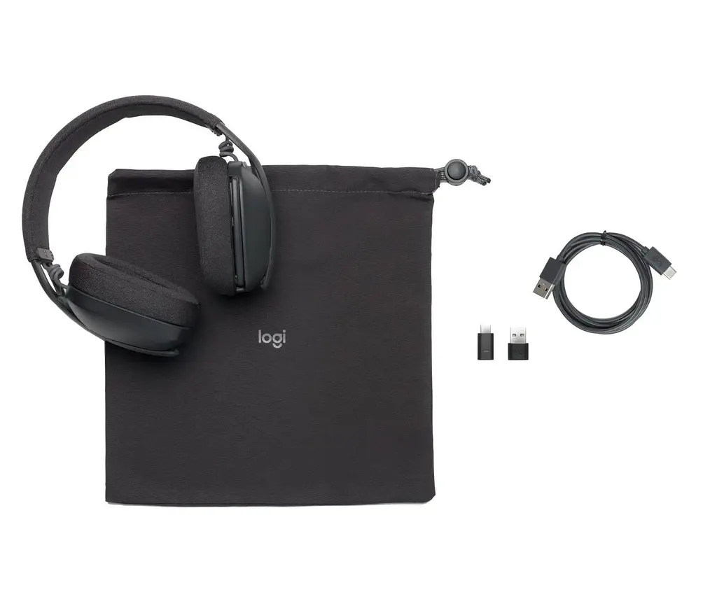 Навушники накладні бездротові з вбудованим мікрофоном Logitech Zone Vibe Wireless UC 981-001199 Graphite - фото 4