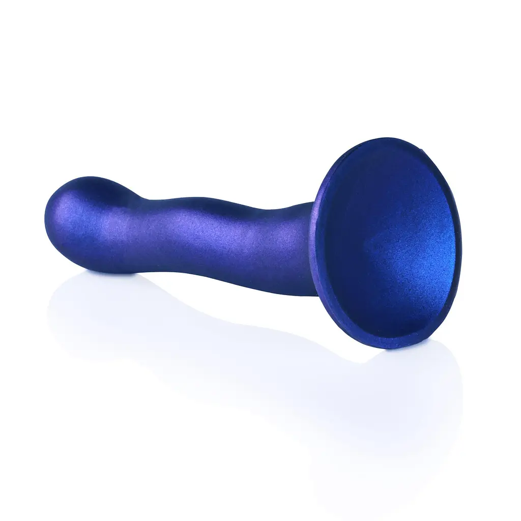 Фаллоимитатор Ouch! Curvy G-Spot Dildo 7apos;apos; 18 cm (синий) - фото 9