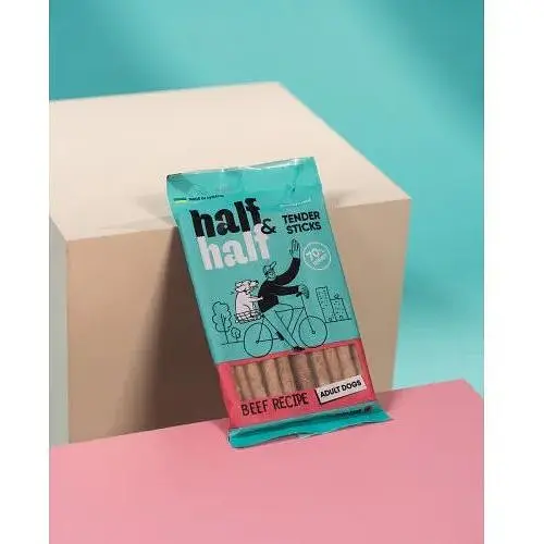 Ласощі для собак Half&Half у формі м'ясних паличок з яловичиною 100 г - фото 3