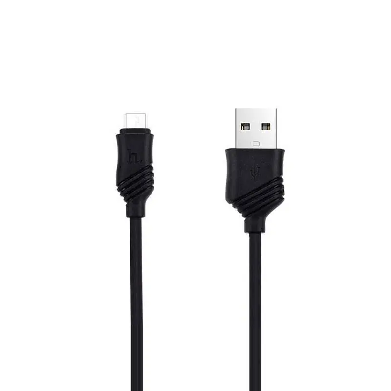 Мережевий зарядний пристрій Hoco 2USB C12 2.4A Black + USB Cable XiaomicroUSB - фото 5