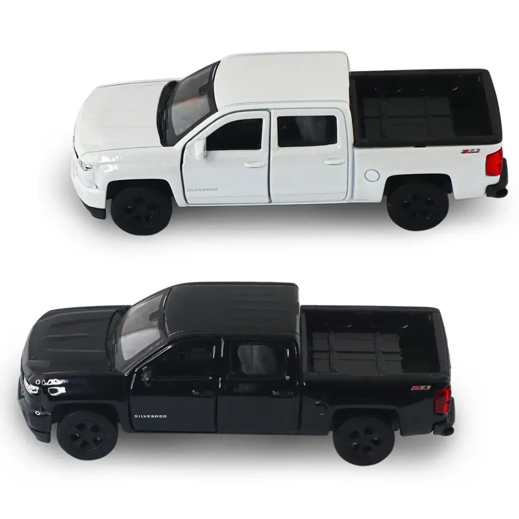 Автомодель - Chevrolet Silverado 2017 (перламутрово-білий, чорний), в асортименті - фото 8