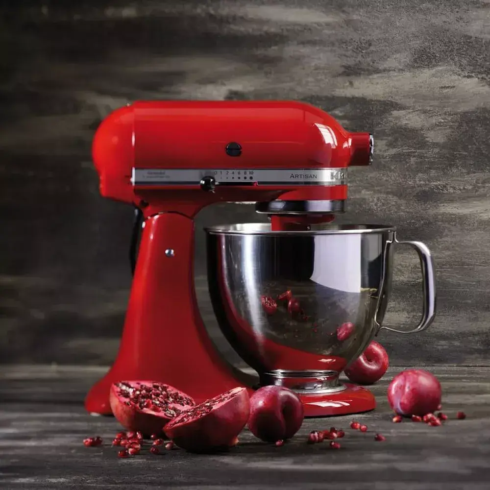 Кухонна машина KitchenAid Artisan 4,8 л 5KSM125EER з відкидним блоком червоний - фото 9
