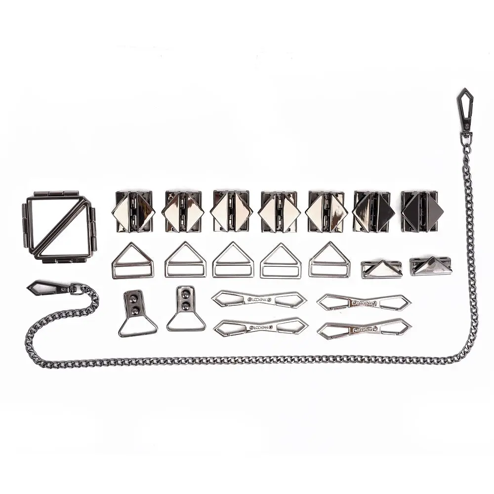 БДСМ-набір LOCKINK Bondage & Restraint Set, чорний, натуральна шкіра, фіксатори, маска, кляп - фото 3
