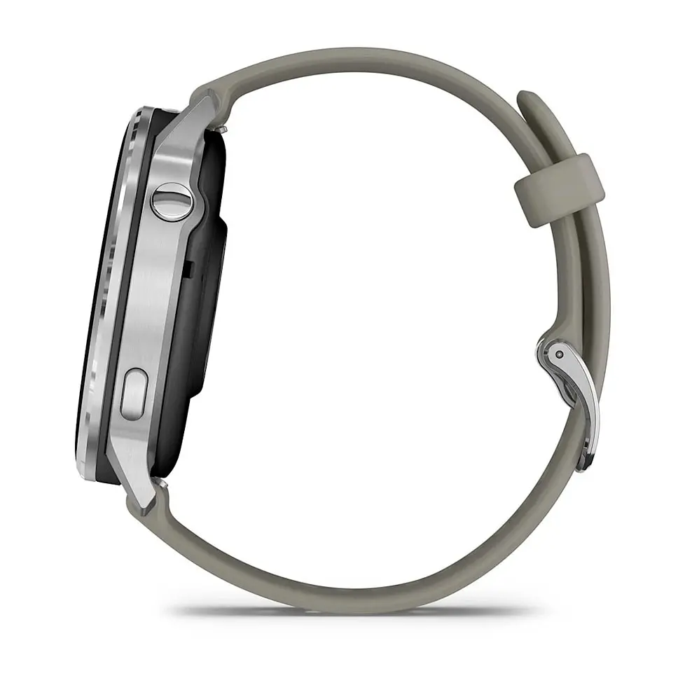 Смарт-годинник Garmin Venu 4 45mm Silver Bezel with Silver Gray Silicone Band (010-03014-01) - фото 2