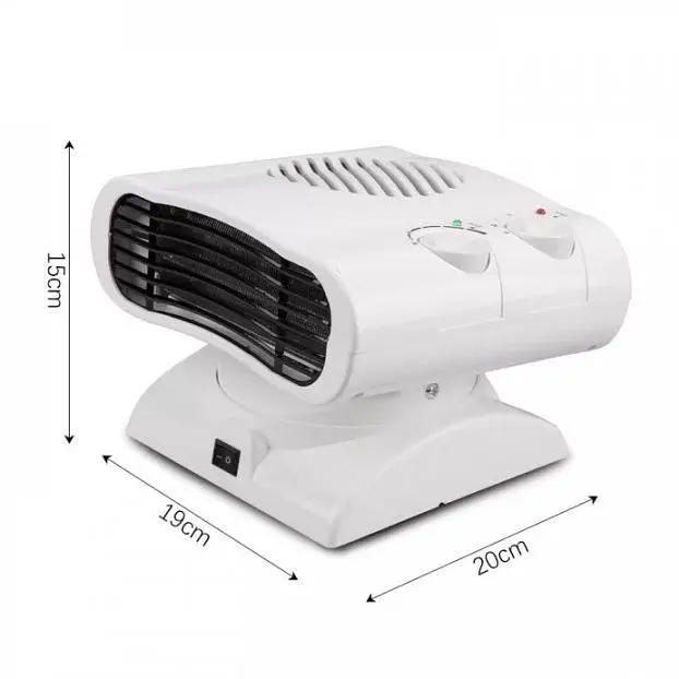 Обігрівач тепловентилятор RAF 1185 поворотний 3 режими 2000 Вт білий (24371-RAF-1185_483) - фото 3