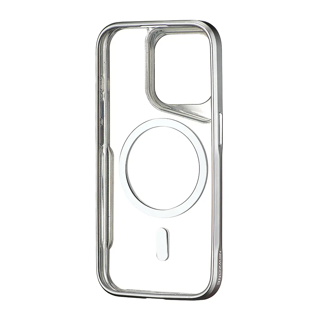 Чохол Metal Frame with MagSafe iPhone 15 Pro Dark Silver - фото 3